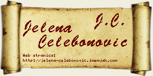 Jelena Čelebonović vizit kartica